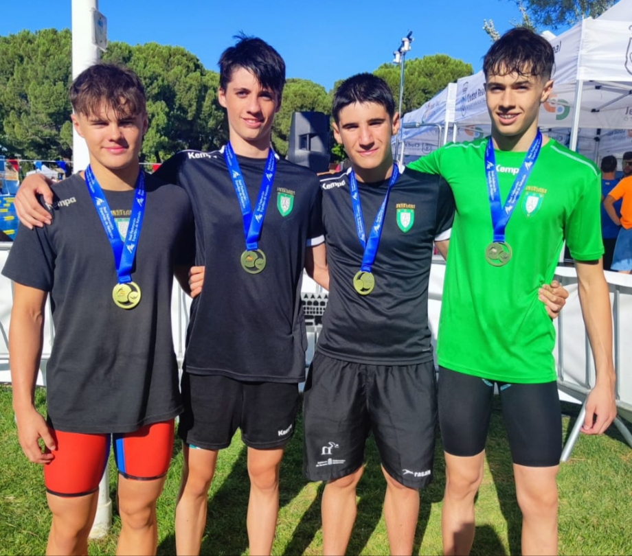 Anaitasuna, Campeón de España en el relevo 4x100 estilos infantil